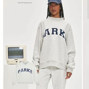 Parker Women's Gray Crew Neck Sweater